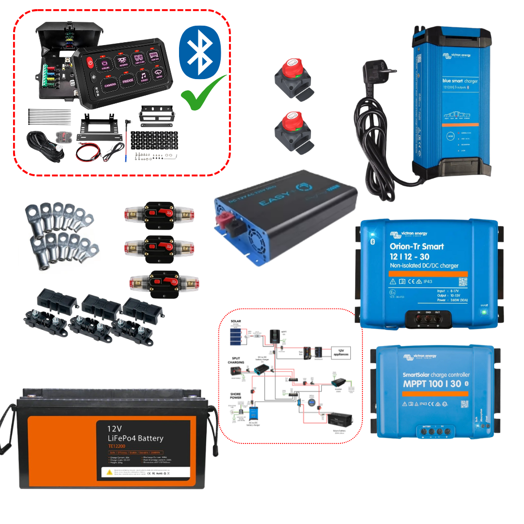 Kit complet électricité van aménagé - Avec schéma électrique