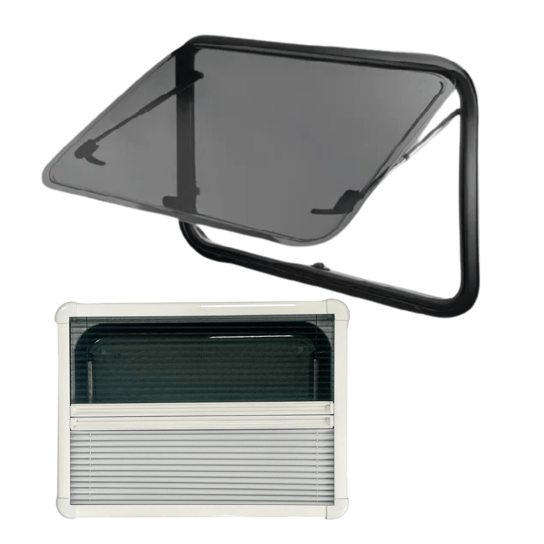 Baie projetable SHADE - Fenêtre à projection spéciale pour Ducato / Master / Jumper L2H2 - Porte coulissante - Vanlife - Store