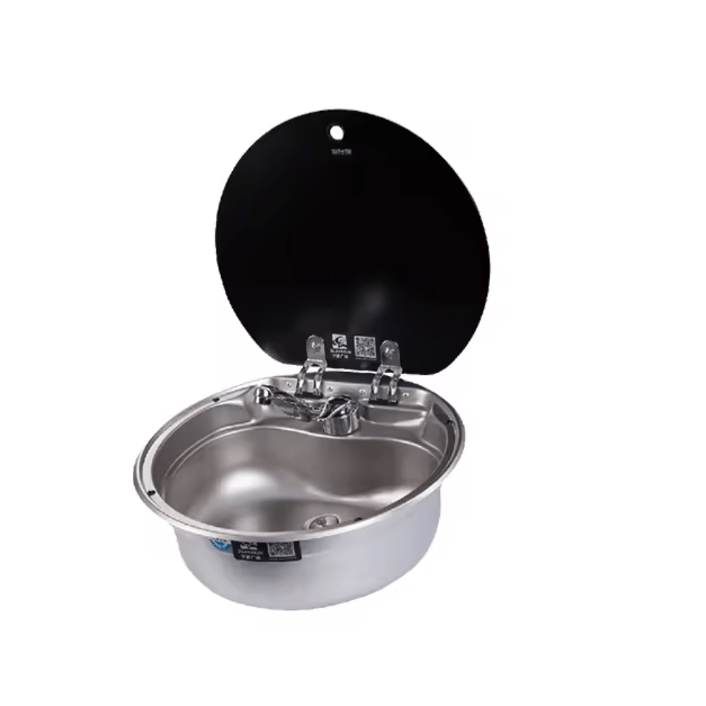 camping spüle mit wasserhahn Spüle 42cm für Wohnmobile und Camper – mit wasserhahn