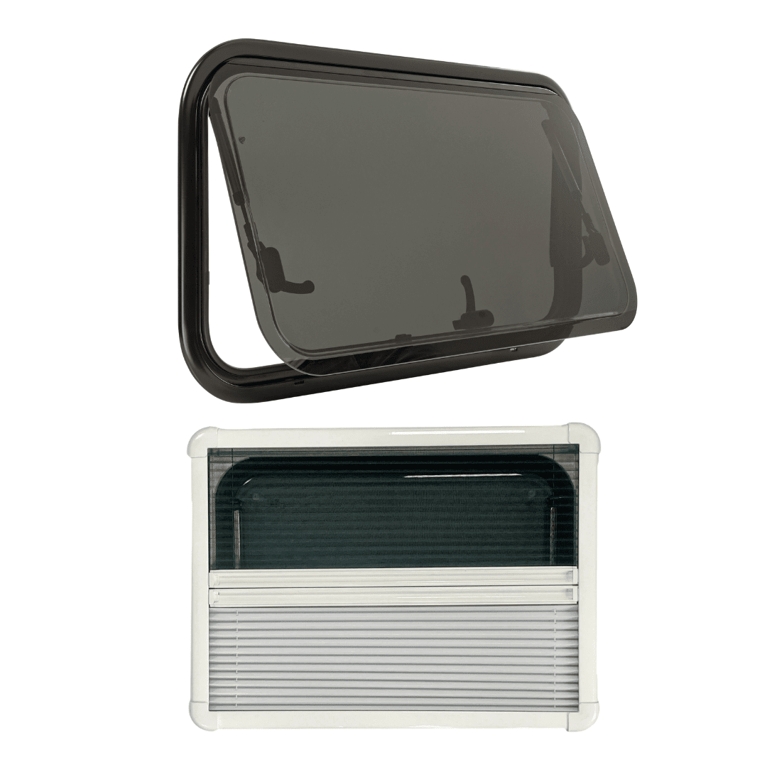 Fenêtre SHADE 700 x 450 - avec store et moustiquaire - Vanlife-Store