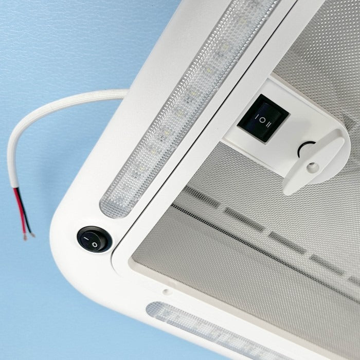 Lanterneau TURBO VENT 32x32 (Blanc / Gris transparent)