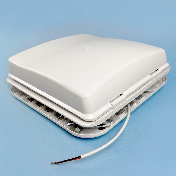 Lanterneau TURBO VENT 32x32 (Blanc / Gris transparent)