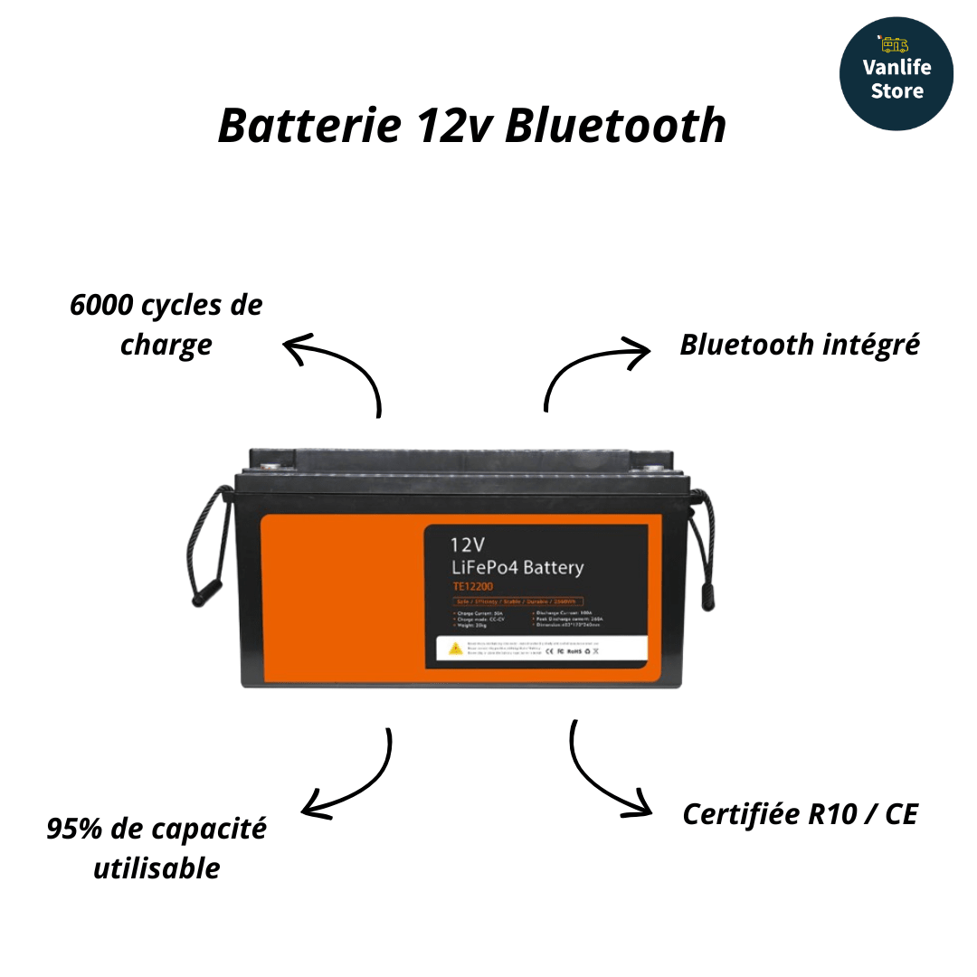 Kit complet électricité van aménagé - Avec schéma électrique - Interrupteurs manuels - Avec convertisseur 12v - 230v - Vanlife - Store
