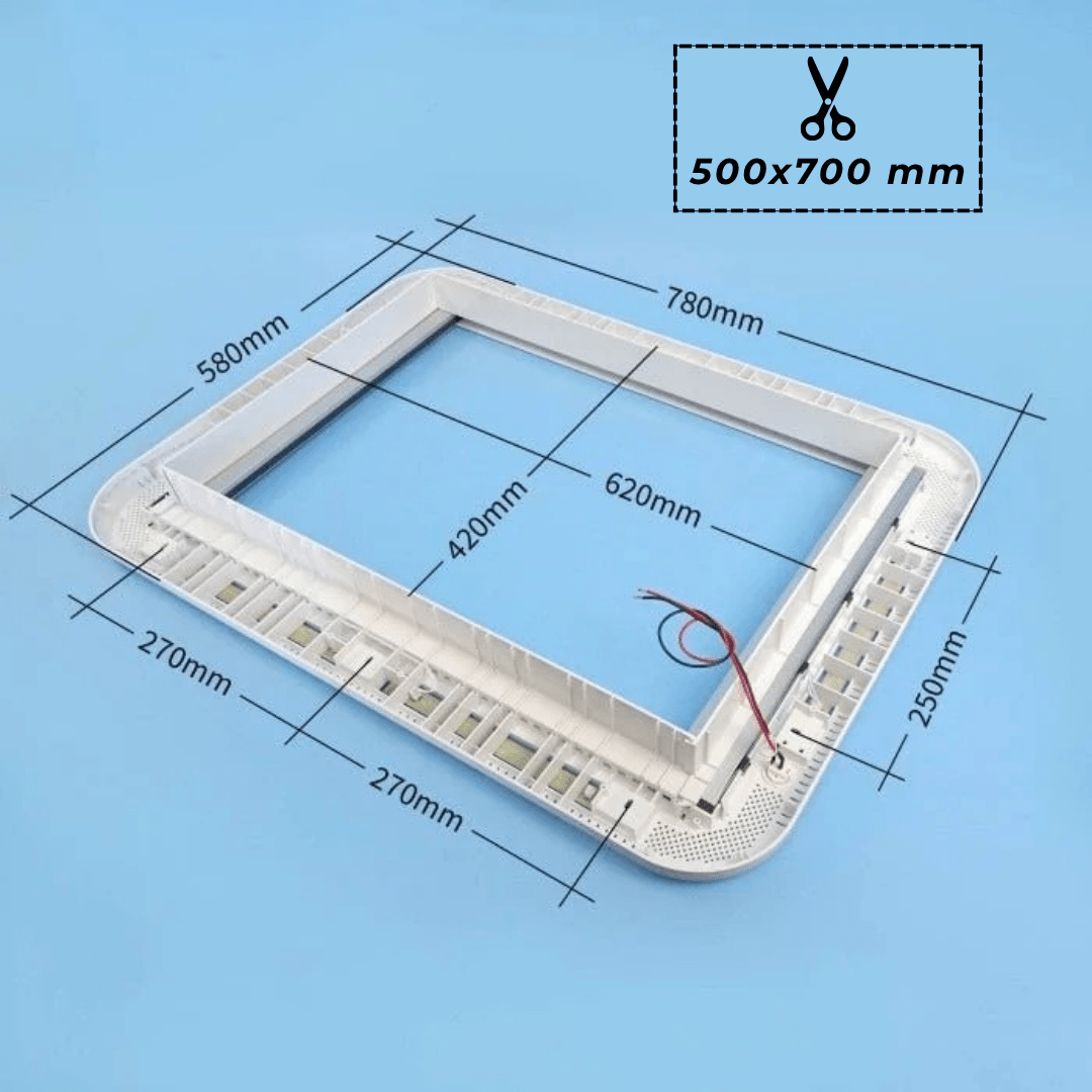 Lanterneau PANORAMA LED 50 x 70 (aération 150cm²) - Vanlife-Store