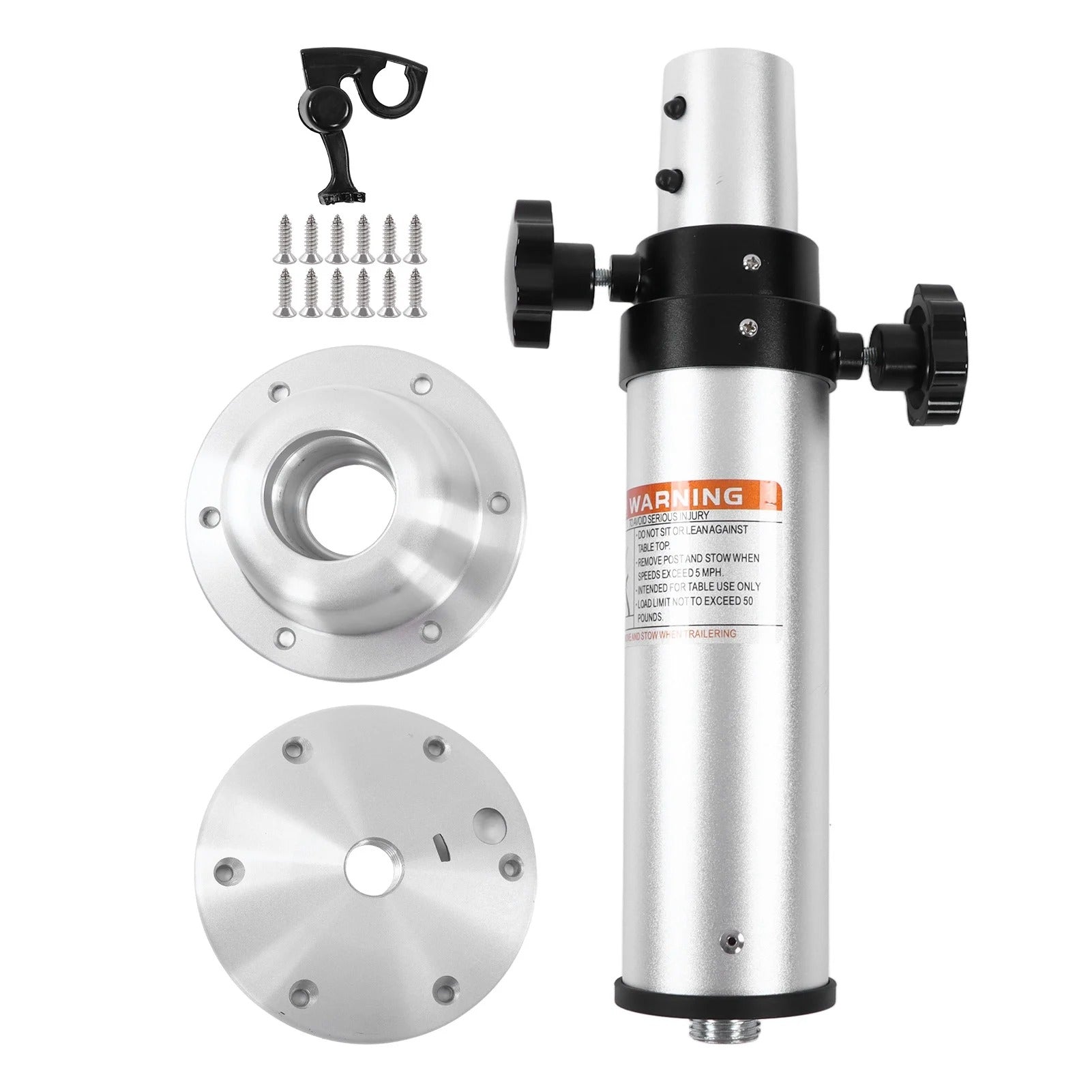 Pied de Table Réglable en Aluminium 430 - 745mm - Poignées Amovibles - Vanlife - Store