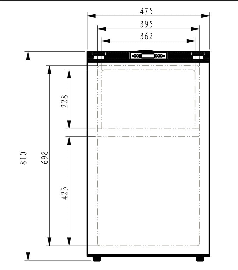 VANCOOL 105L - Frigo à Compression 12/24/230V - HxLxP : 81x47,5x53,5cm - Vanlife - Store