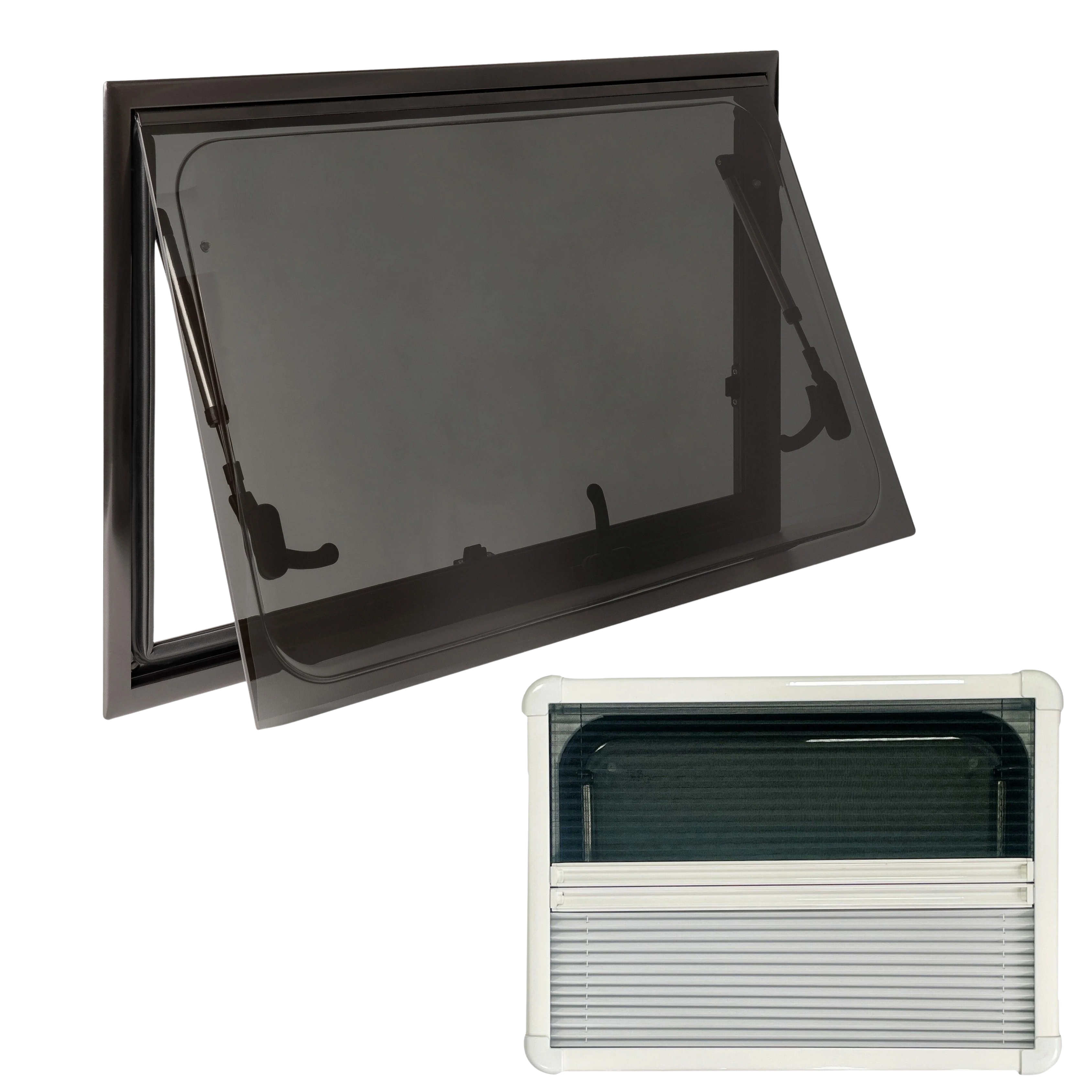 Ventana abatible SQUARE - con persiana y mosquitera