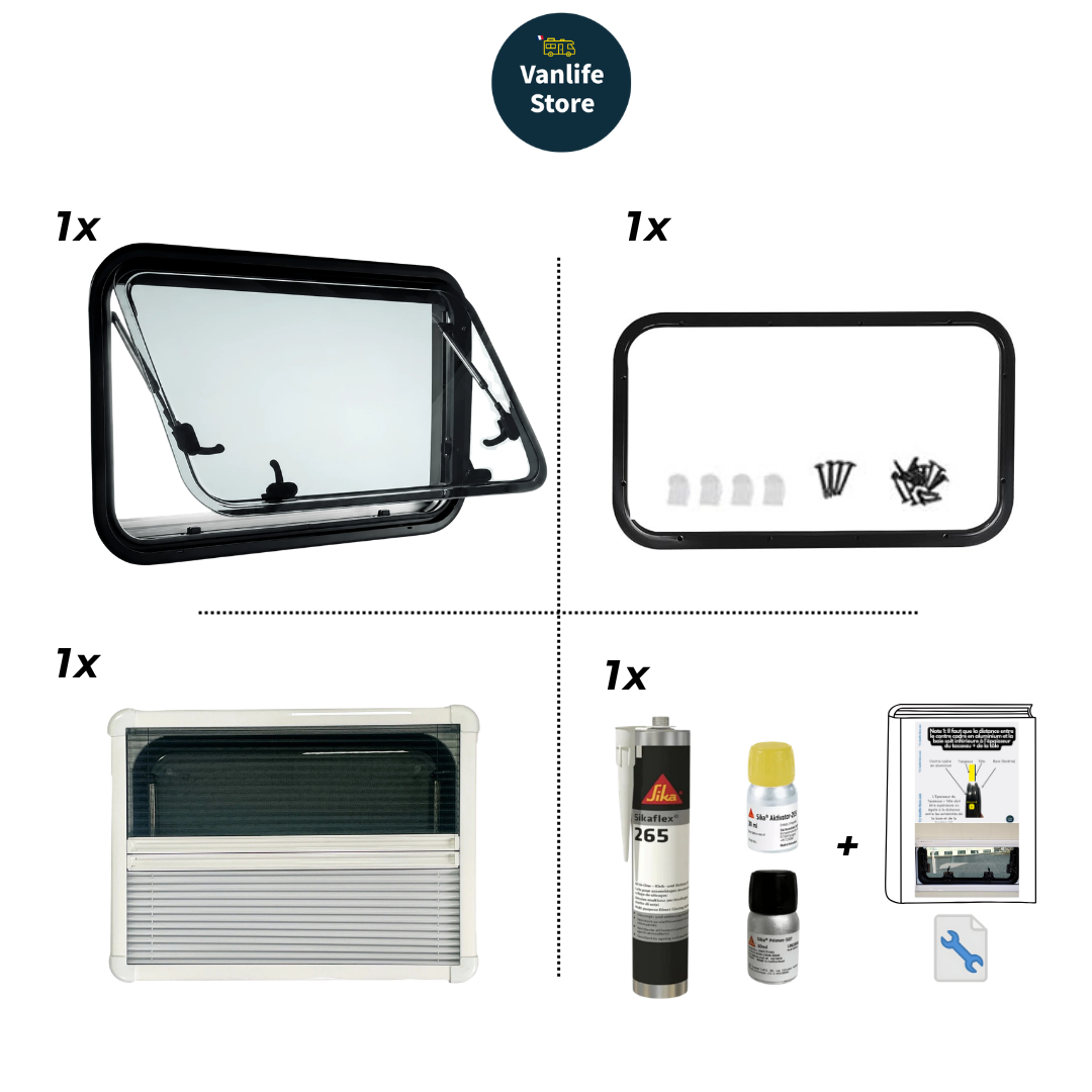 Pack Baie projetable LIGHT + Sikaflex