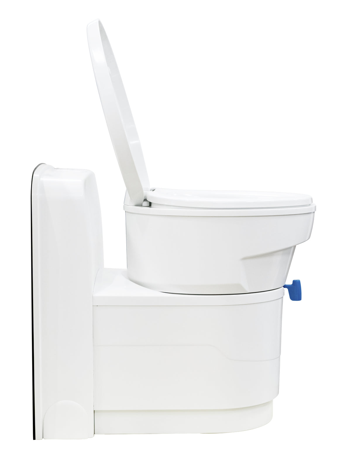 Toilettes cassette rotatives 12V – vue de profil