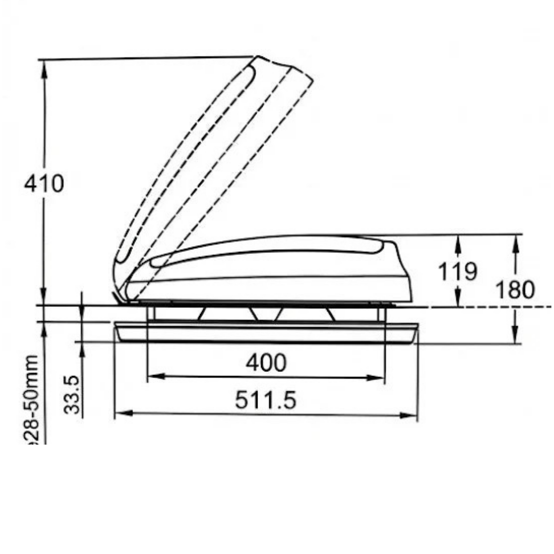 LANTERNEAU 40X40 STYLE - Spécial vans aménagés et camping-cars