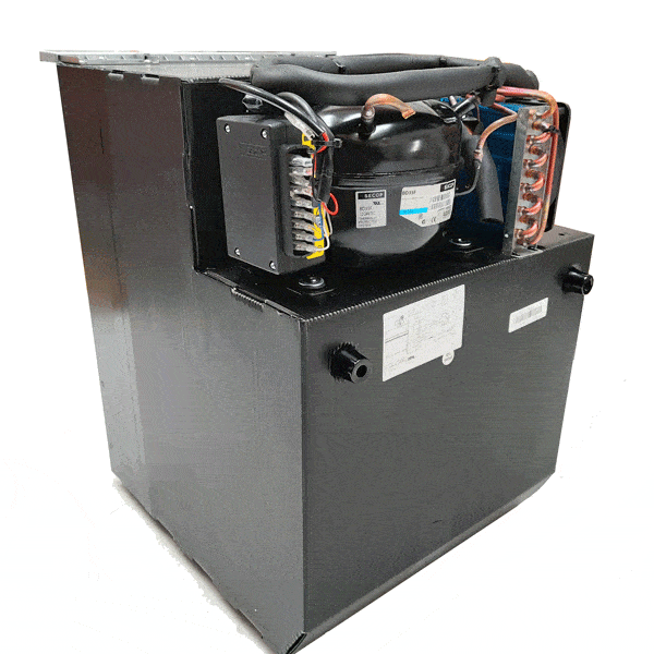 VanCool 85L SVR - Frigo à compression 12/24V (230V avec adaptateur) - HxLxP : 63x47x54 cm (48W)