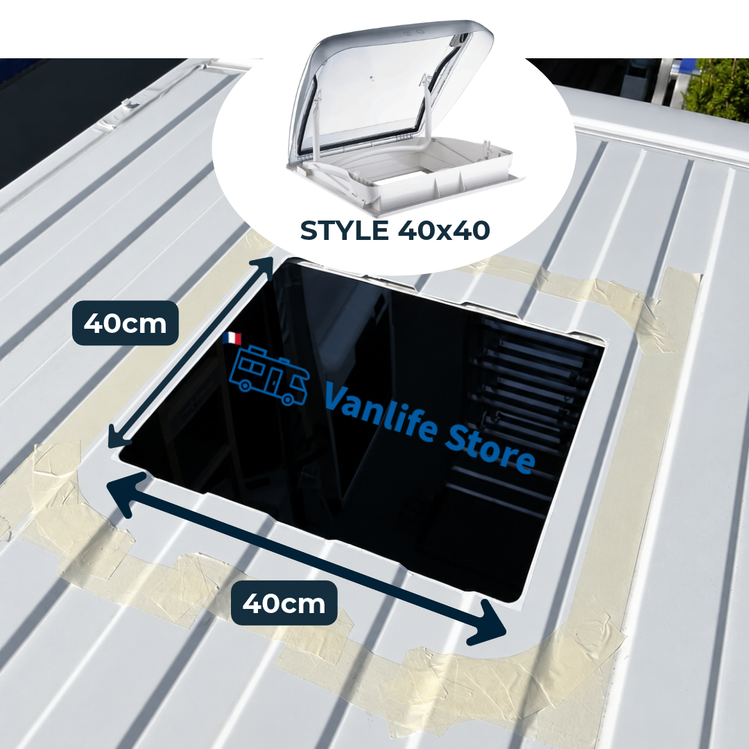 Lanterneau 40X40 STYLE - Spécial vans aménagés et camping-cars