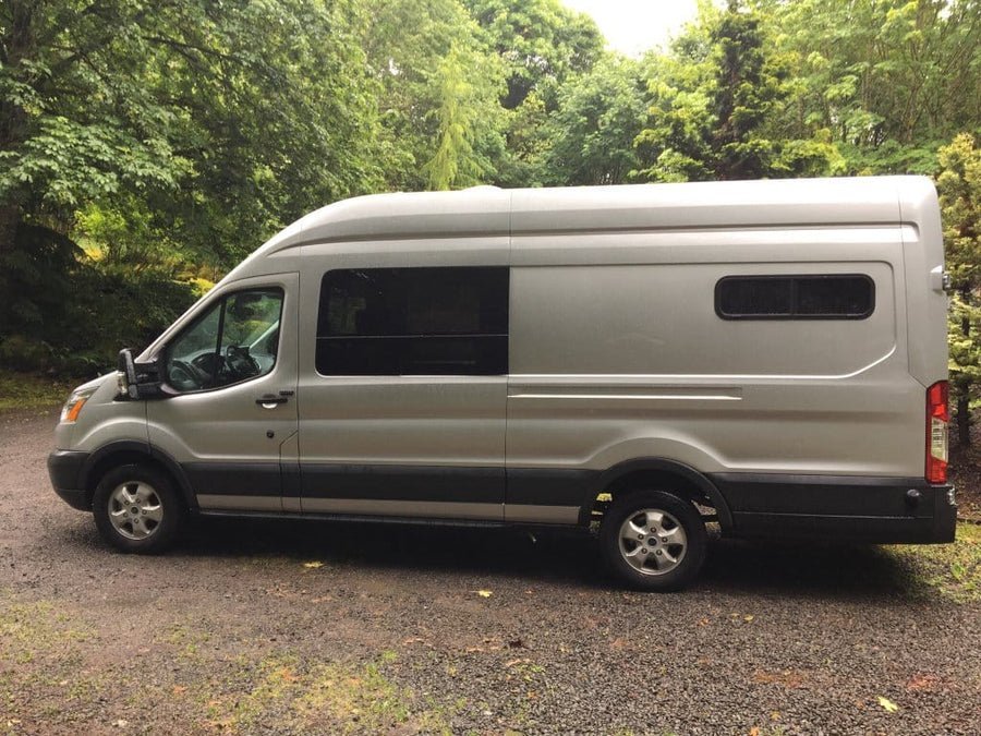 Baie coulissante SLIDE 600 x 350 - avec store et moustiquaire - Vanlife-Store