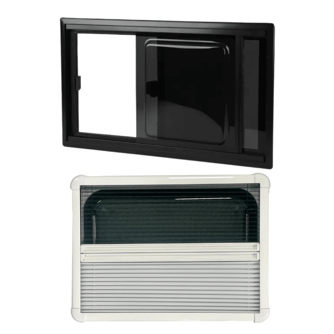 Baie RW Style Slide - Fenêtre coulissante avec store occultant et moustiquaire - Vanlife - Store