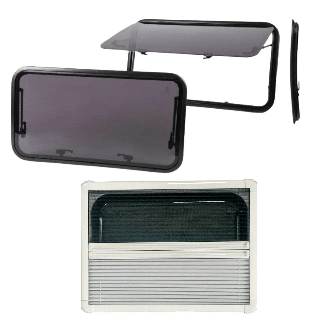 Baie RW Van - Fenêtre avec store et moustiquaire - Vanlife - Store