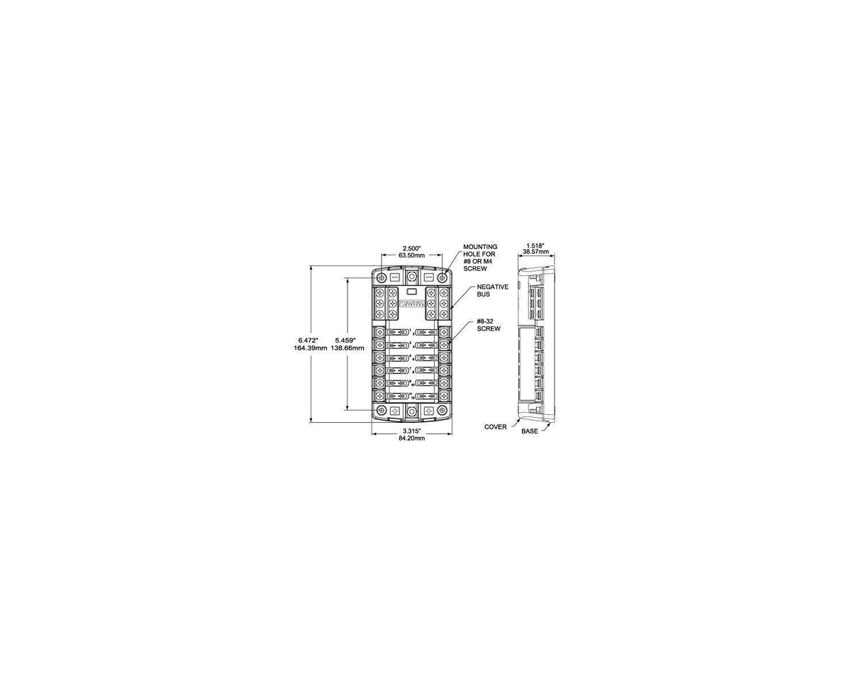 Boitier de distribution 12/24V DC (12 emplacements) - Vanlife - Store