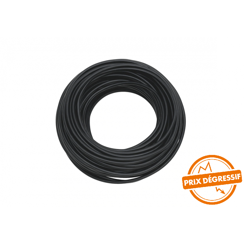 Câble souple HI FLEX 25mm NOIR 1m (Couronne 25m) - Vanlife - Store