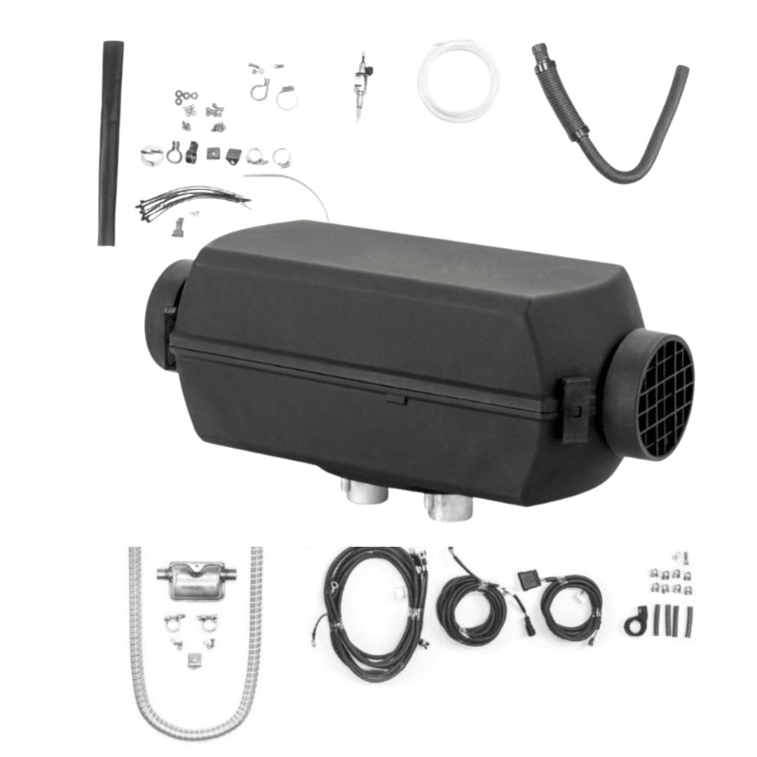 Kit chauffage Autoterm Air 2D complet avec ses accessoires d'installation