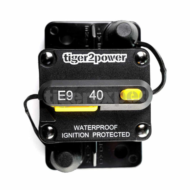 Disjoncteur avec interrupteur de réarmement M6 (1/4") 40A - Vanlife - Store