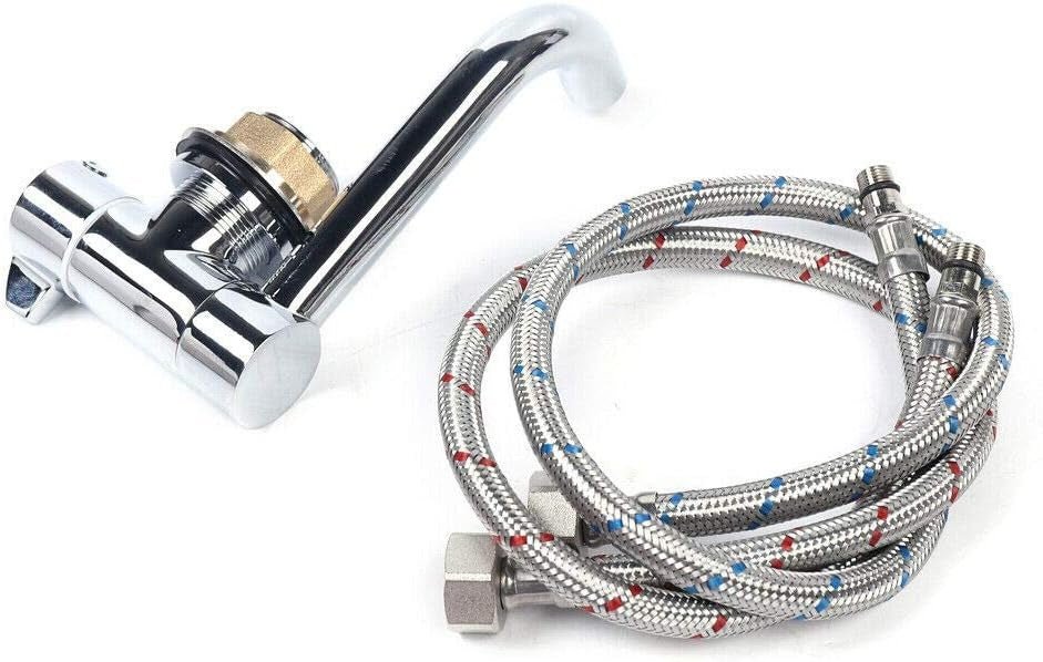 Evier combiné 2 feux gaz - Inox / Verre trempé - LxP : 77x36 cm - Vanlife-Store