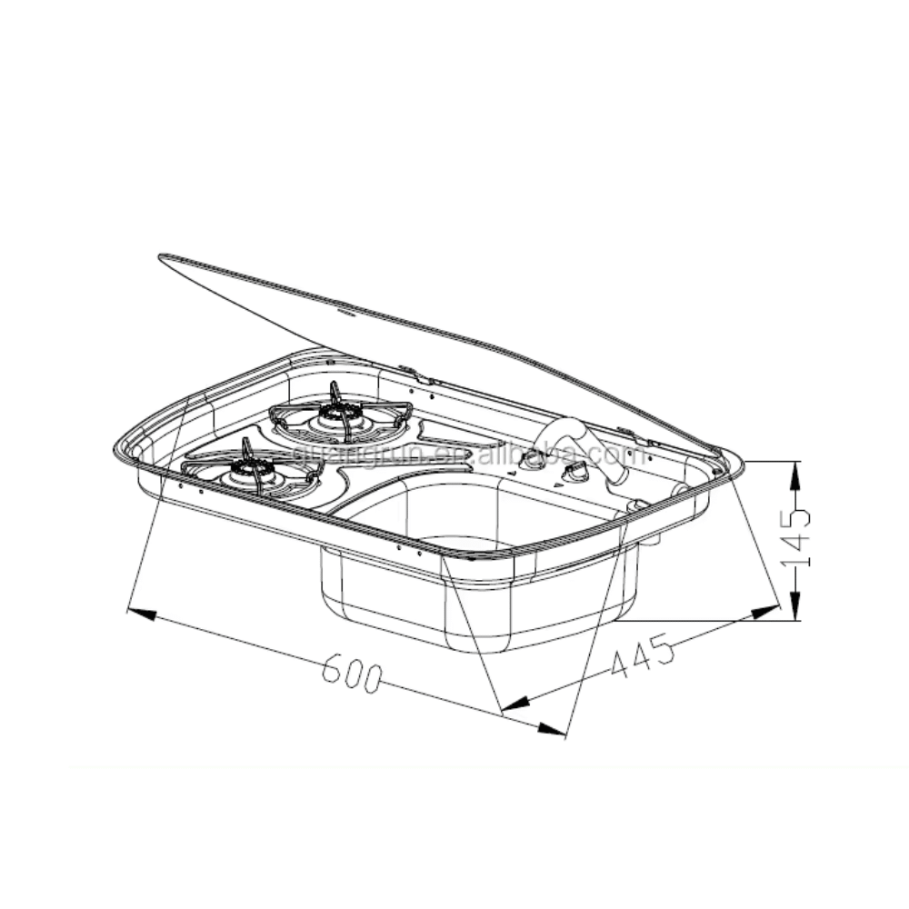 Evier Inox - Combiné 2 feux - Vanlife - Store