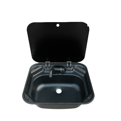 RVS wastafel speciaal voor camper - 40x35cm - BLACK