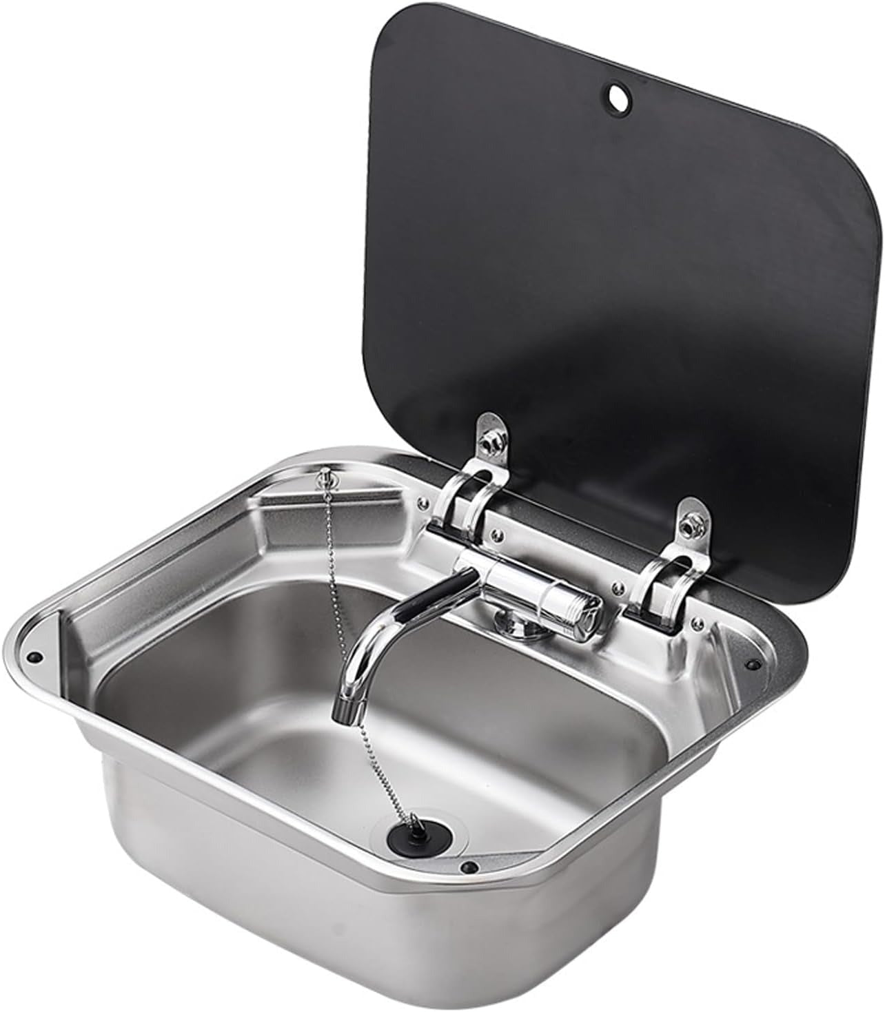 Evier Inox spécial camping-car - 40x35cm - Vanlife-Store