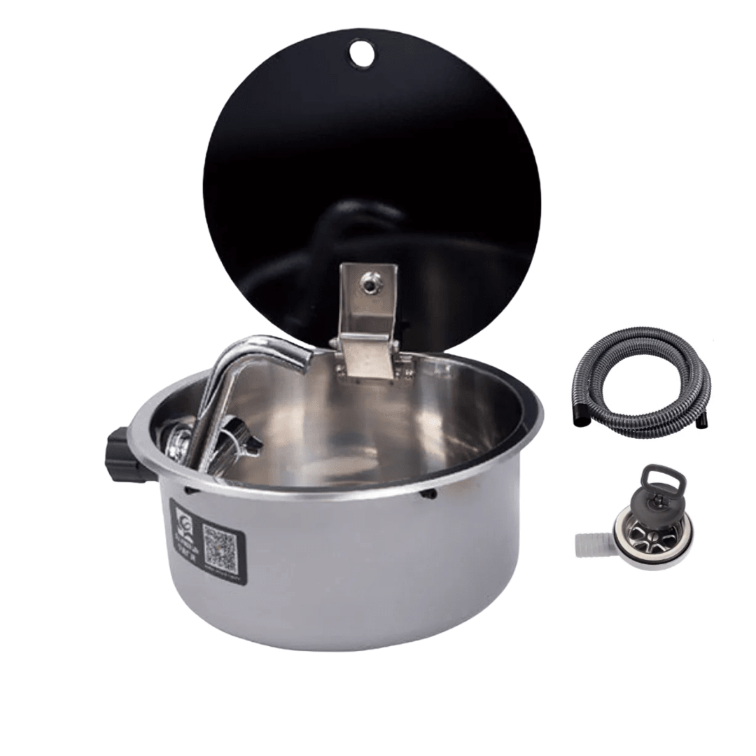 Evier rond en Inox spécial van aménagé - Diamètre 30cm - Vanlife - Store