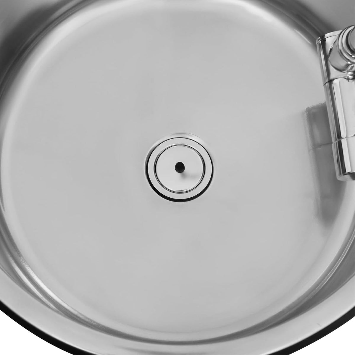 Evier rond en Inox spécial van aménagé - Diamètre 30cm - Vanlife-Store