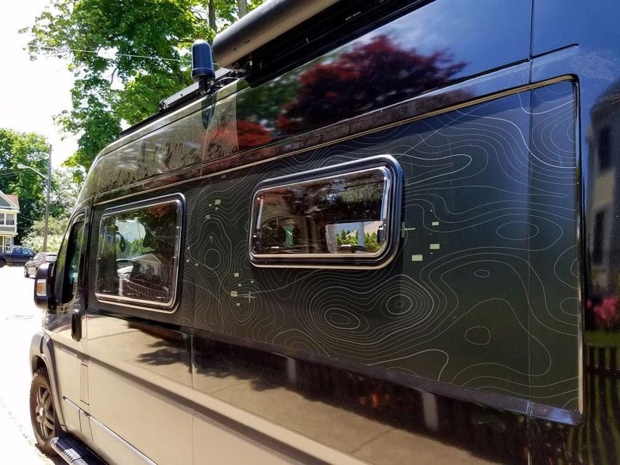 Fenêtre LIGHT 500 x 350 - avec store et moustiquaire - Vanlife-Store