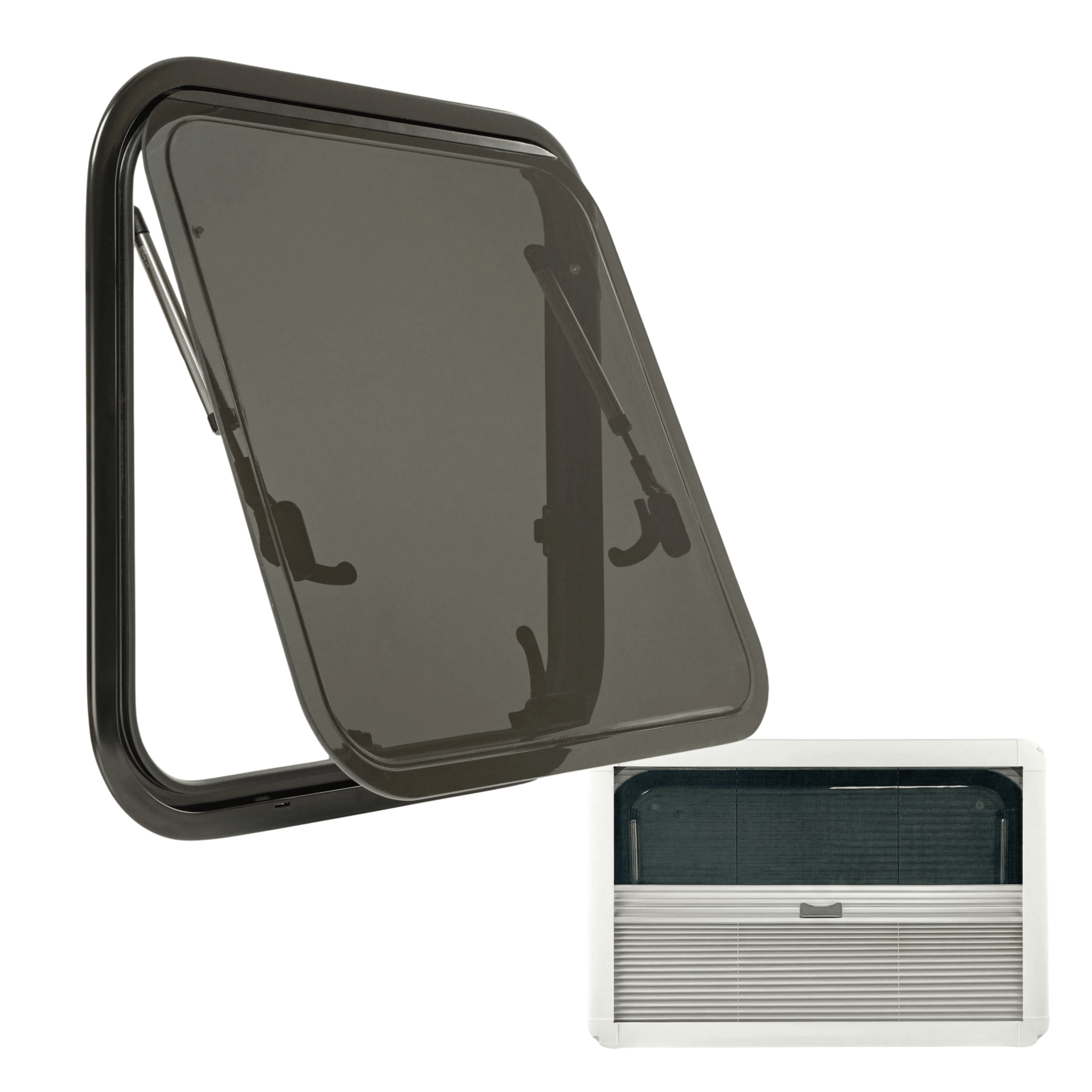 Fenêtre SHADE 350 x 500 - avec store et moustiquaire - Vanlife-Store