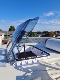 Lanterneau PANORAMA LED 50 x 70 GREY - spécial vans aménagés (aération 150cm²) - Vanlife-Store