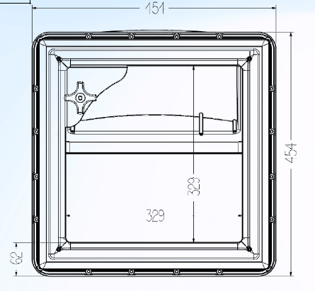 Lanterneau Skydome - 40x40 (avec moustiquaire) - Vanlife - Store