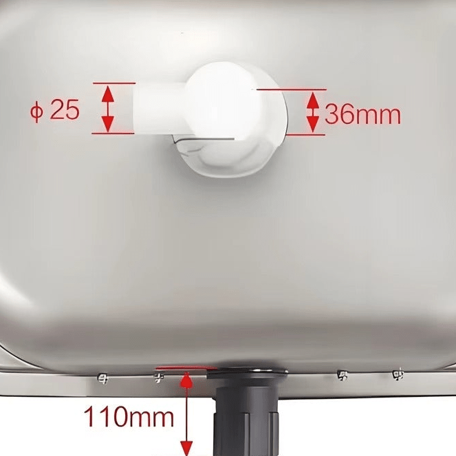 Pack Evier Inox combiné 1 feu gaz + Pompe à eau 12v - Vanlife-Store