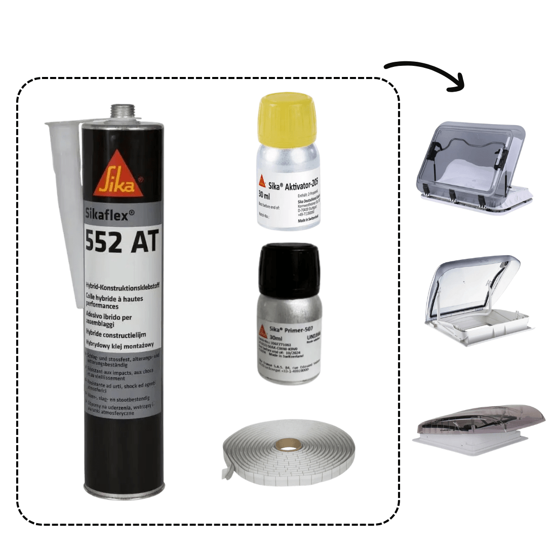 Pack SIkaflex pour Lanterneaux ( Cleaner / Primaire / Filler / Colle) - Vanlife - Store