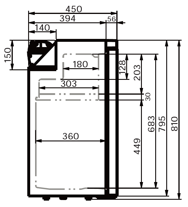 Réfrigérateur à Compression 12V VanCool 80L (HxLxP : 81x47x45 - 75W) - Vanlife - Store