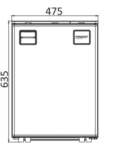 Réfrigérateur VanCool BCD 85 L pour van & camping - car 12/24v – HxLxP : 63x47x55 cm - Vanlife - Store