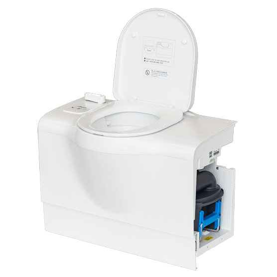 Toilettes - cassette rabattables pour camping car - avec chasse 12V - Vanlife - Store