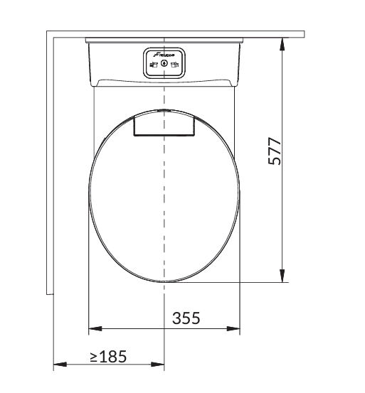 Toilettes - cassette rotatives pour Camping car avec chasse 12V - Vanlife - Store