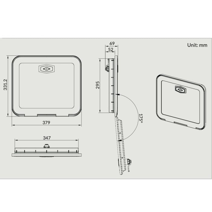 Toilettes-cassette rotatives pour Camping car avec chasse 12V - Vanlife-Store