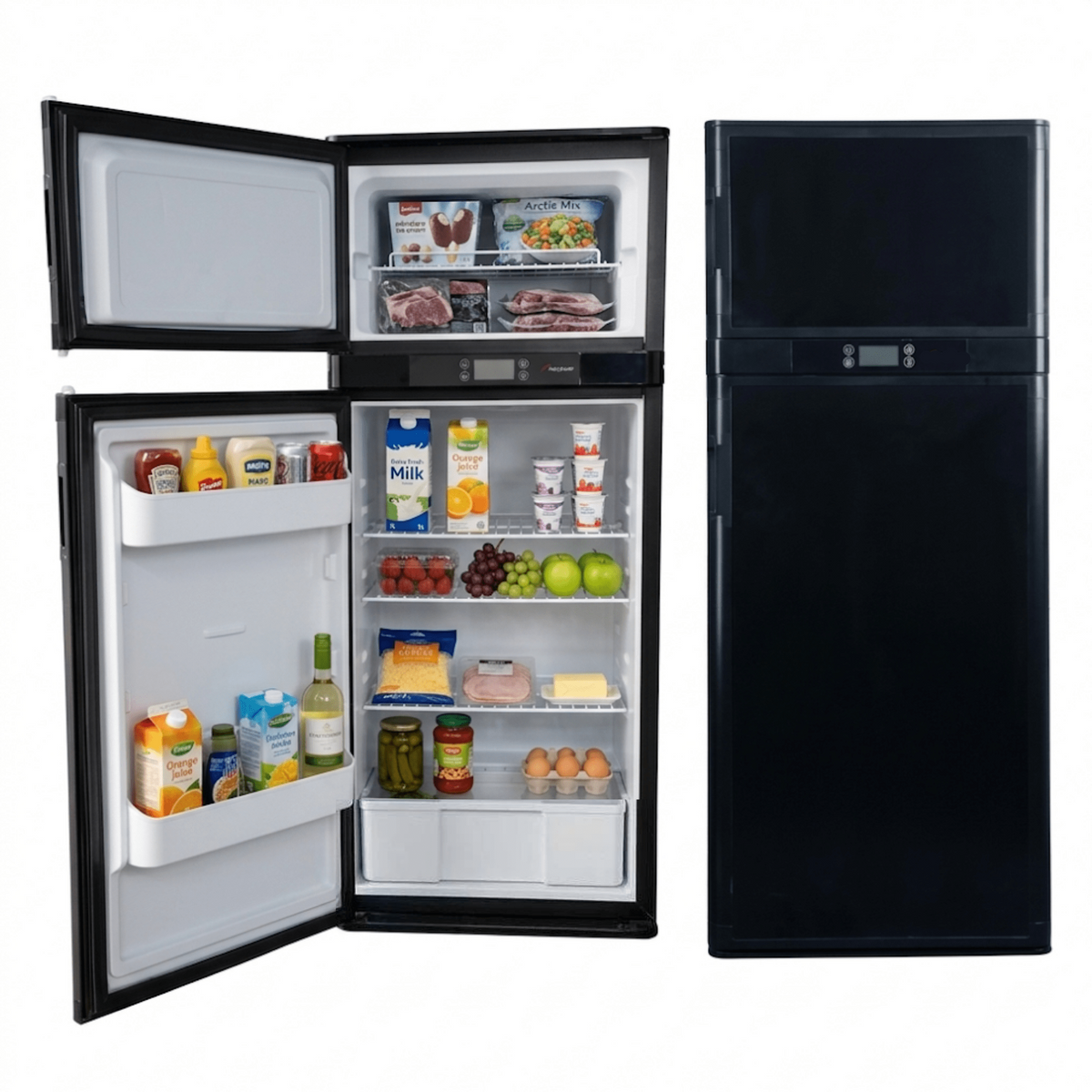 VanCool 140L - Réfrigérateur / Congélateur 12/24v – HxLxP: 126,5×52×49,5 cm - Vanlife - Store