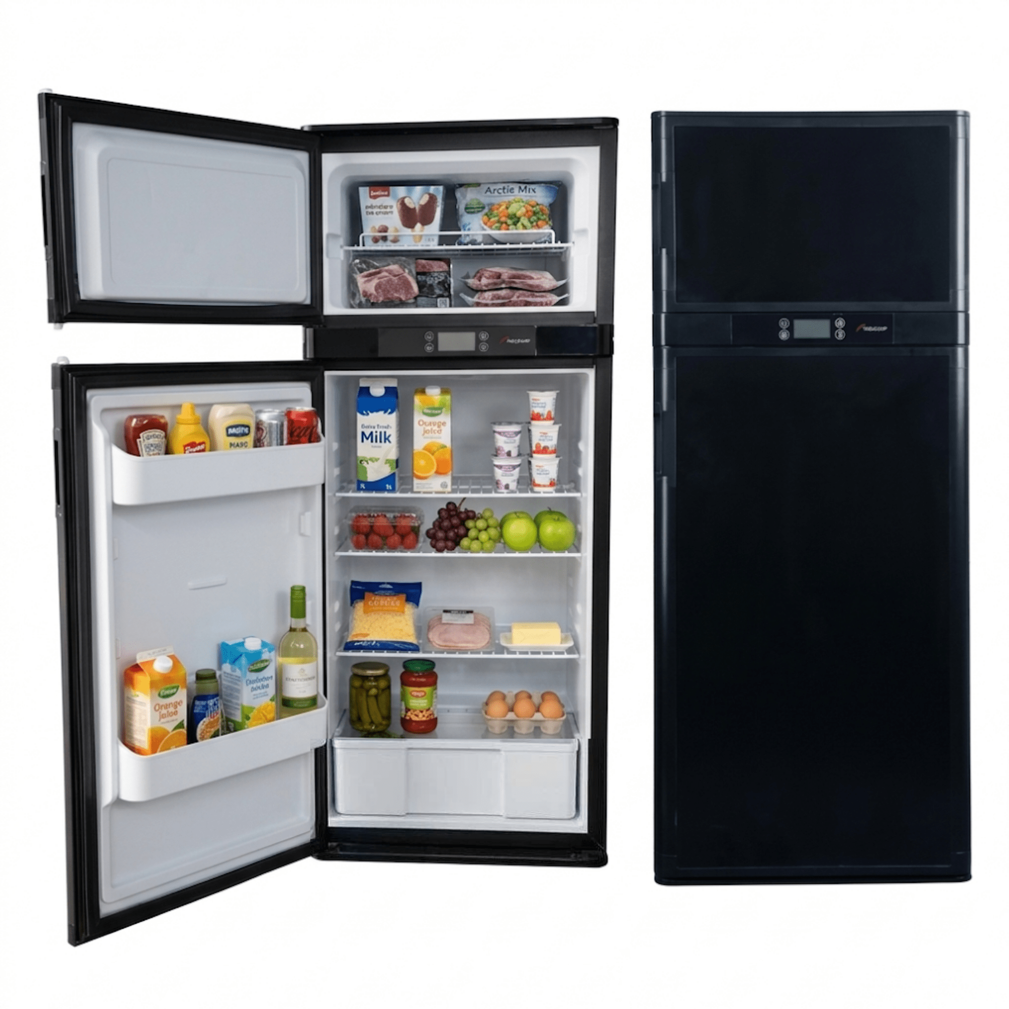 VanCool 140L - Réfrigérateur / Congélateur 12/24v – HxLxP: 126,5×52×49,5 cm - Vanlife - Store