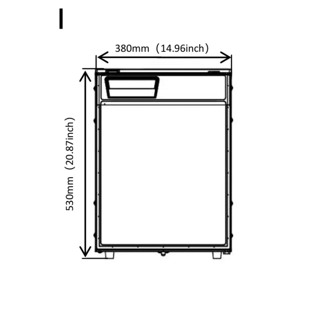 VANCOOL 50L SVR - Frigo à compression 12/24v - LxHxP : 38x53x49 cm (40W) - Vanlife - Store