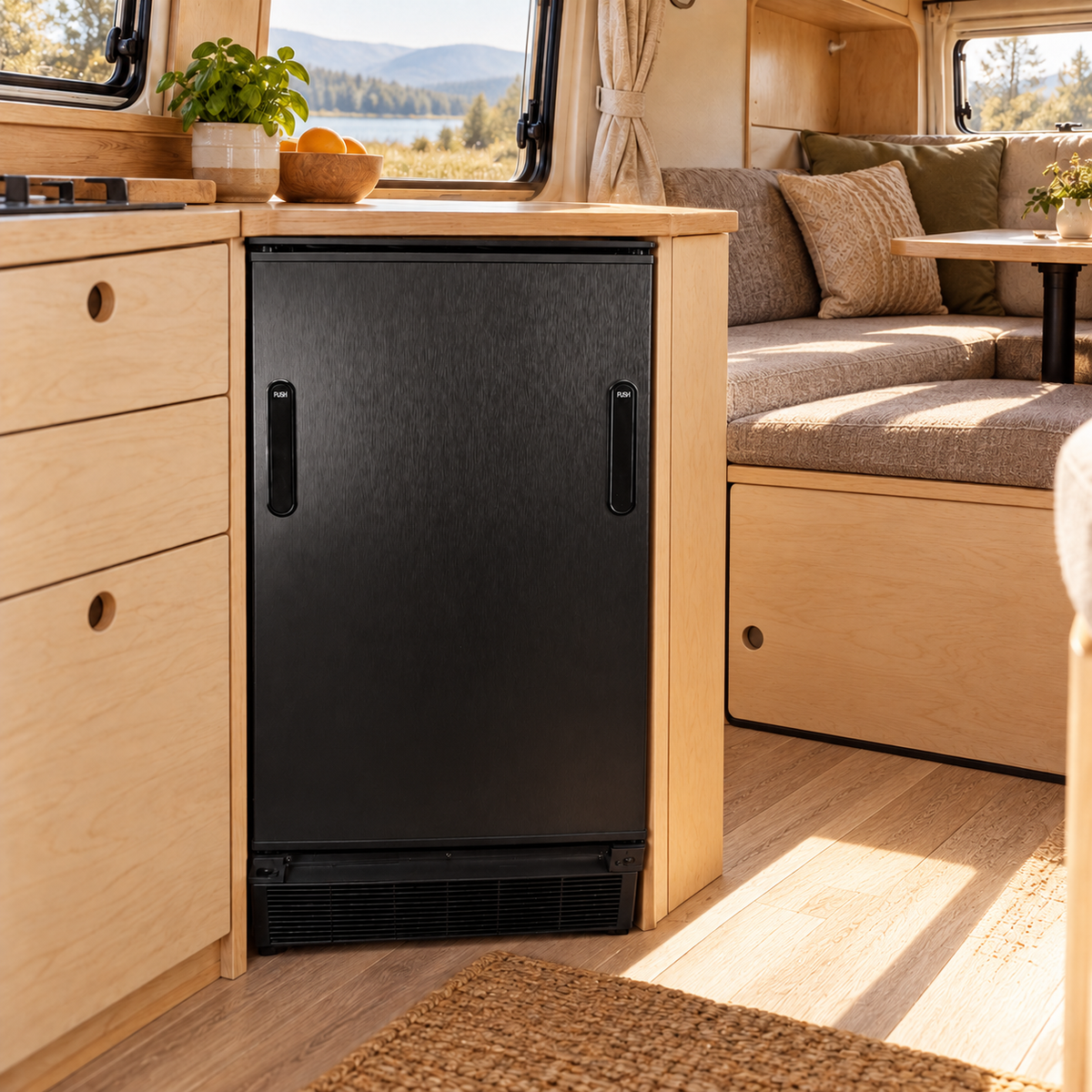 VanCool 76L — illustration en camping-car, ferme