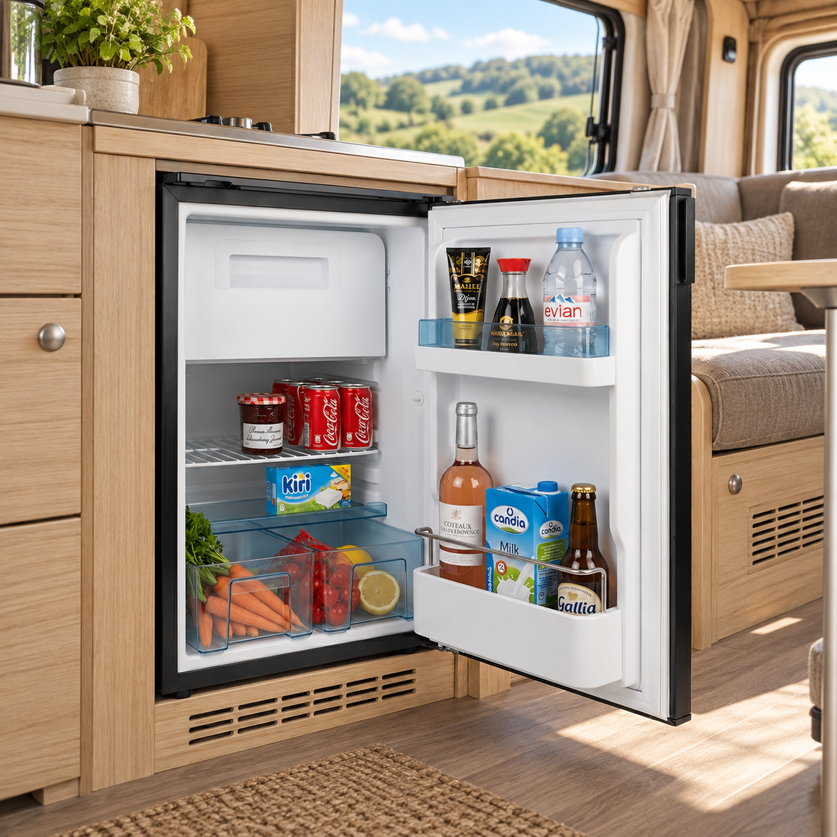 VanCool 85-SVR — illustration en camping-car, ouvert