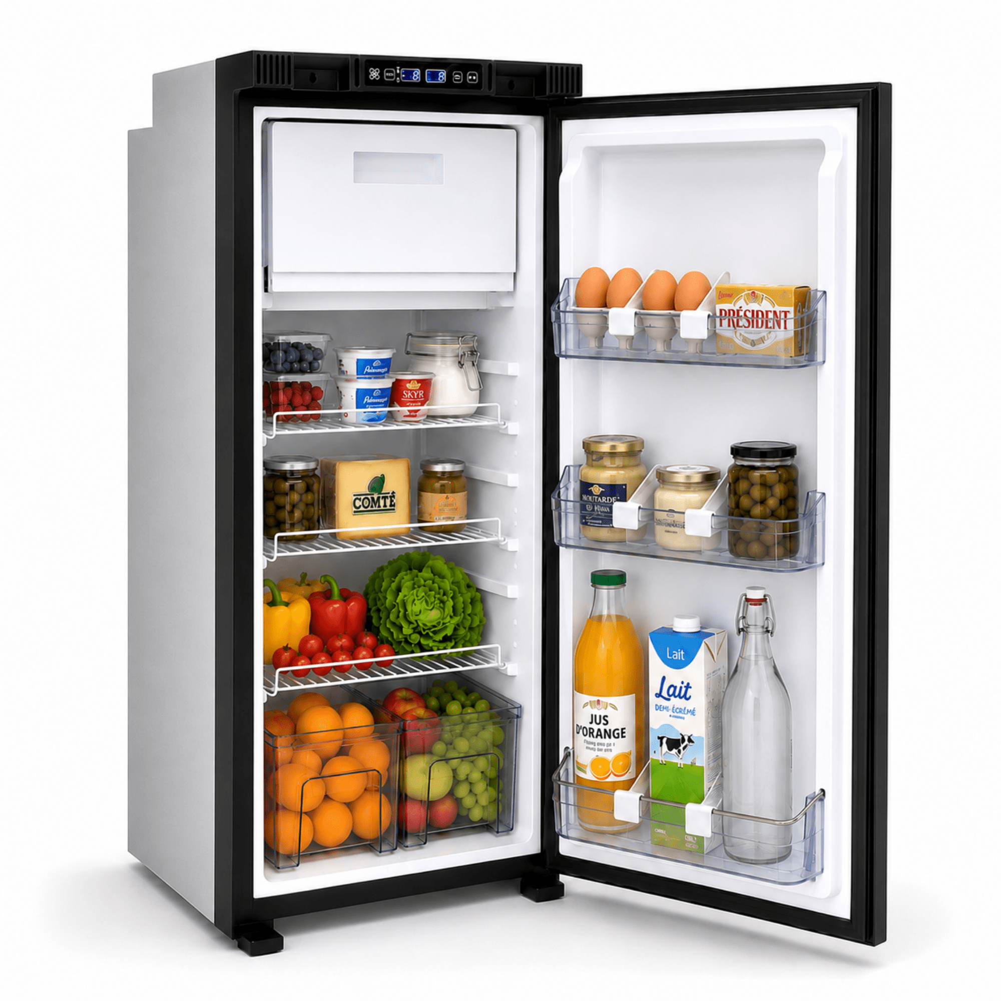 VANCOOL 90L DCR - Frigo à compression 12/24/230v - HxLxP : 97,5×42×49 cm - Vanlife-Store