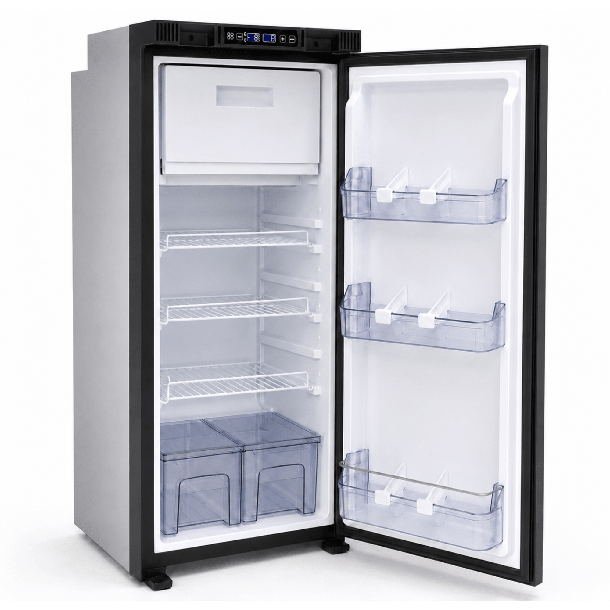VANCOOL 90L DCR - Frigo à compression 12/24/230v - HxLxP : 97,5×42×49 cm - Vanlife-Store