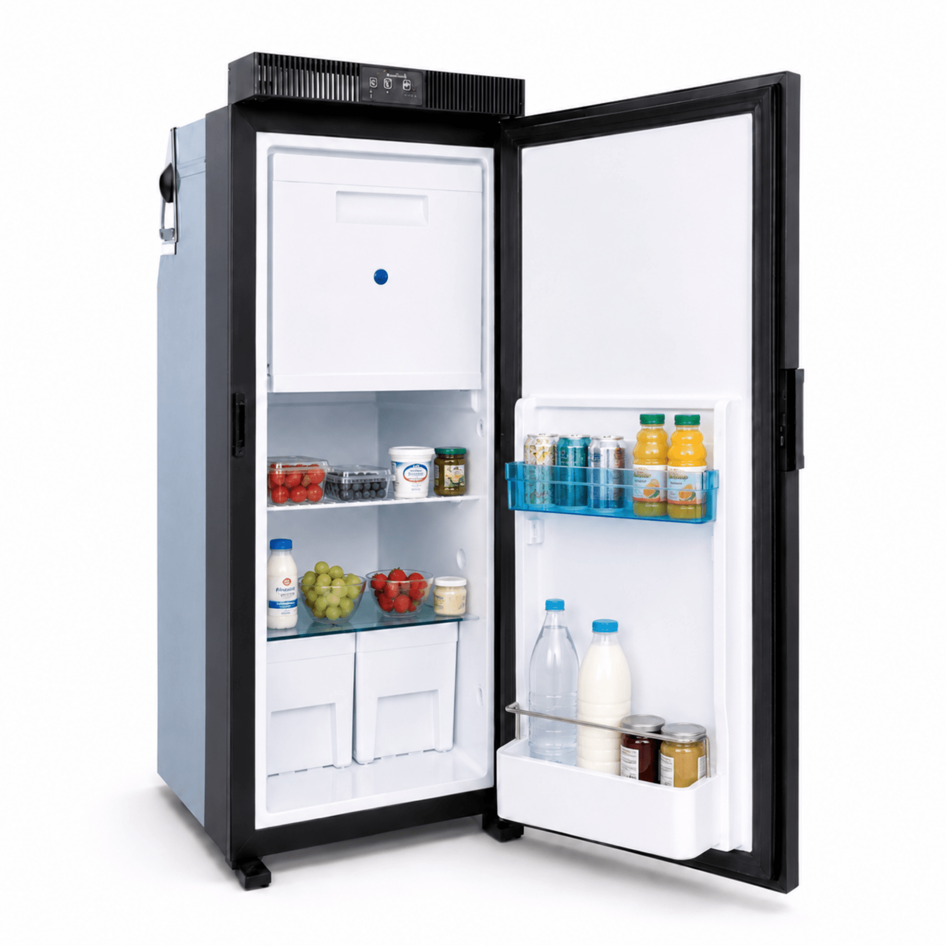 Kompressorkühlschrank 90L – ultrakompakt – 12/24/230V – 96×41×48 cm – Wohnmobil und Camper