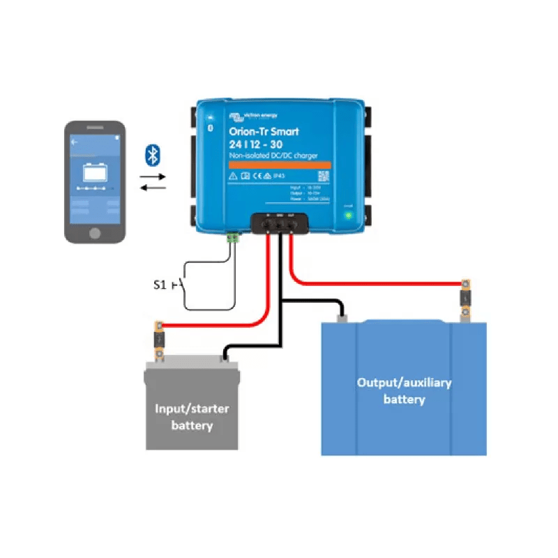 VICTRON Orion - Tr Smart 12/12 - 30A – Chargeur Booster DC/DC 12V avec Bluetooth - Vanlife - Store